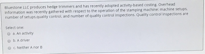  Need solution will rate 1. 2. 3. Bluestone LLC produces hedge