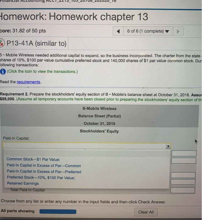 Mobile Wireless needed additional capital to expand, so the business incorporated. The