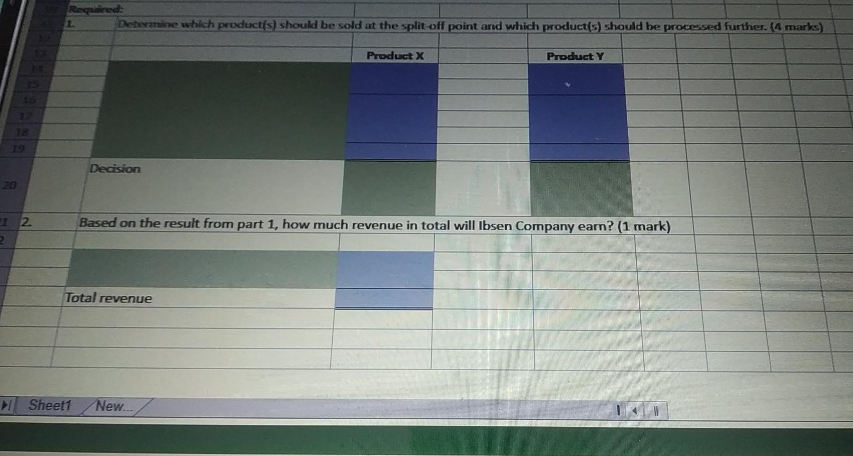 processing costs up to the split-off point total $42,000 a year. The