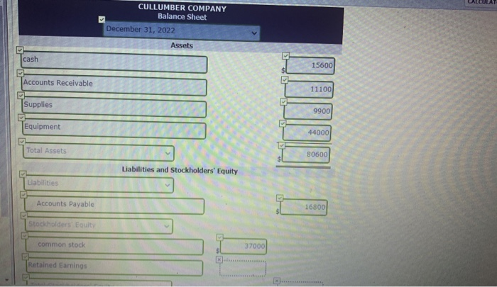 partially correct. Try again. Wayne Holtz is the bookkeeper for Cullumber Company.