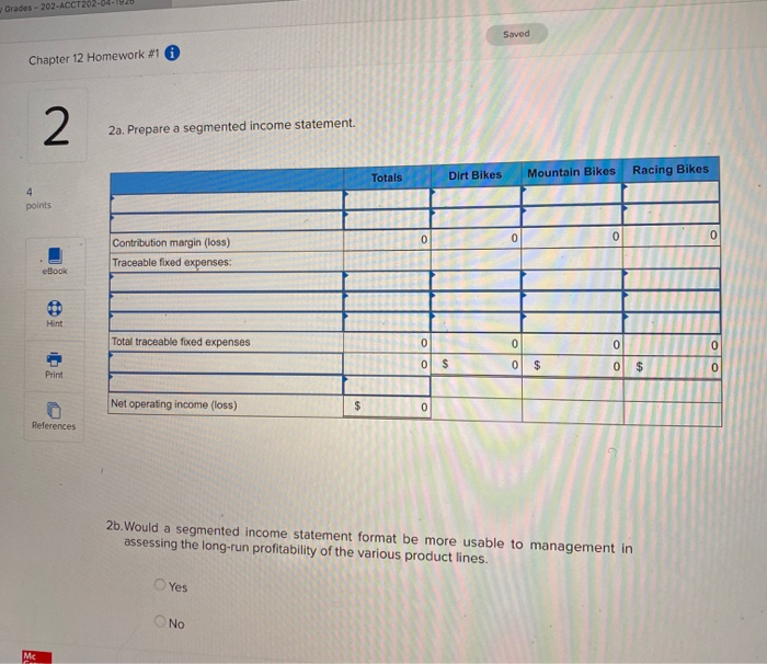 bike, a mountain bike, and a racing bike. Data on sales and