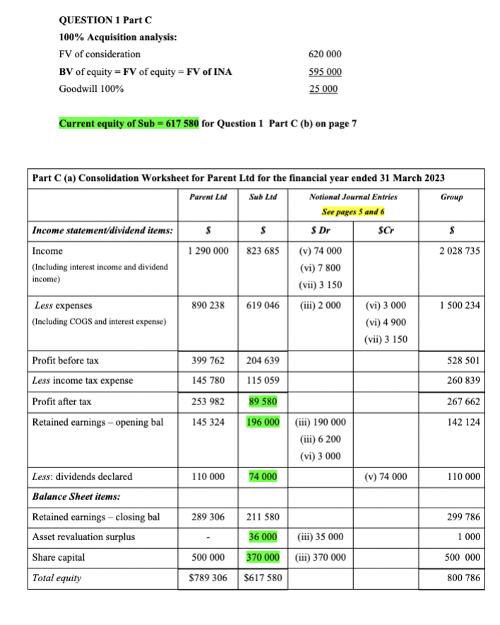 QUESTION 1 This question uses the same information privided for assignment 4
