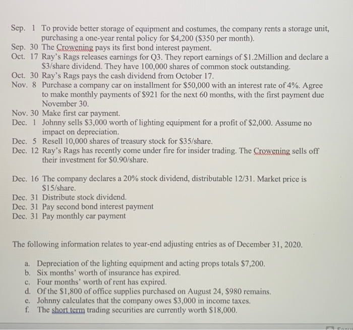 is for Managerial Accounting. Moira and Johnny graduate from college in May