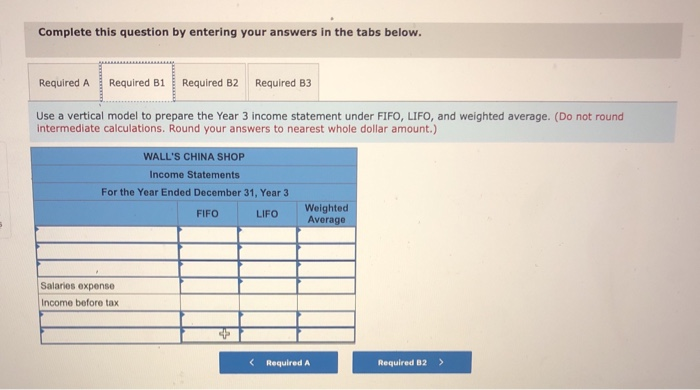 methods on financial statements LO 5-1 The accounting records of Wall's China