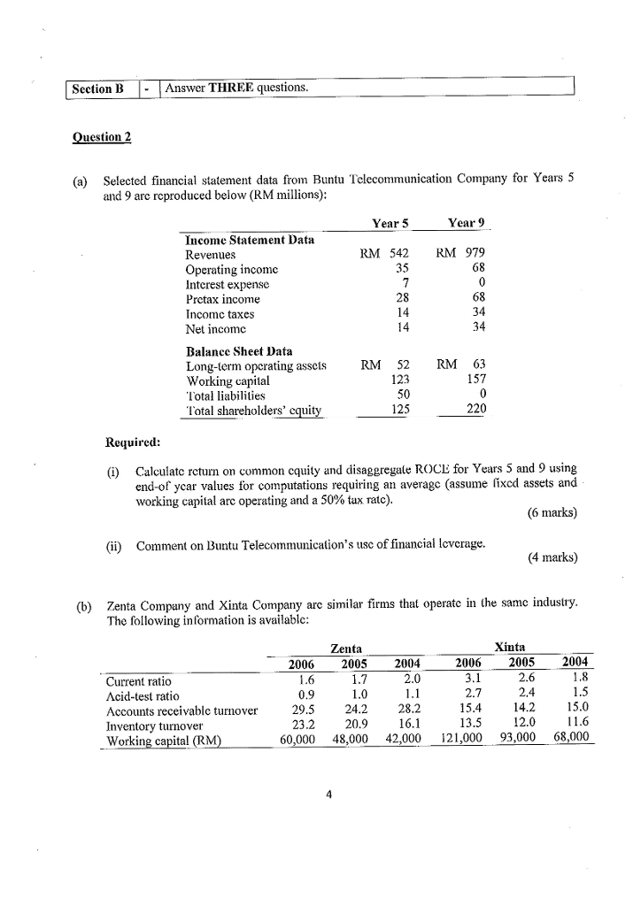 balance sheets and income statements are reproduced below YES MANUFACTURING SENDIRIAN BERHAD