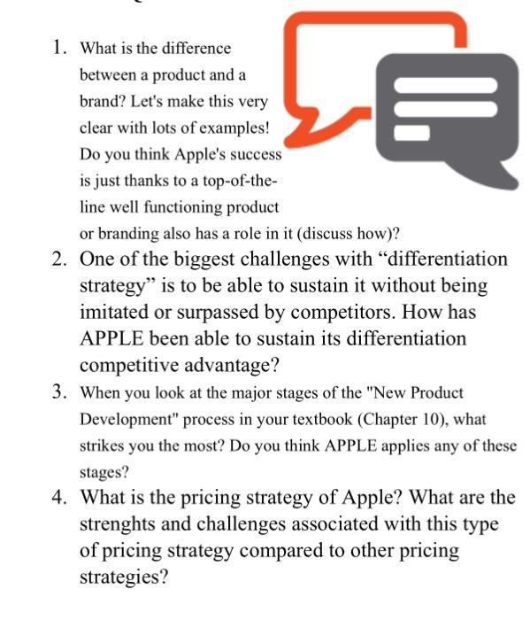  1. What is the difference between a product and a brand?