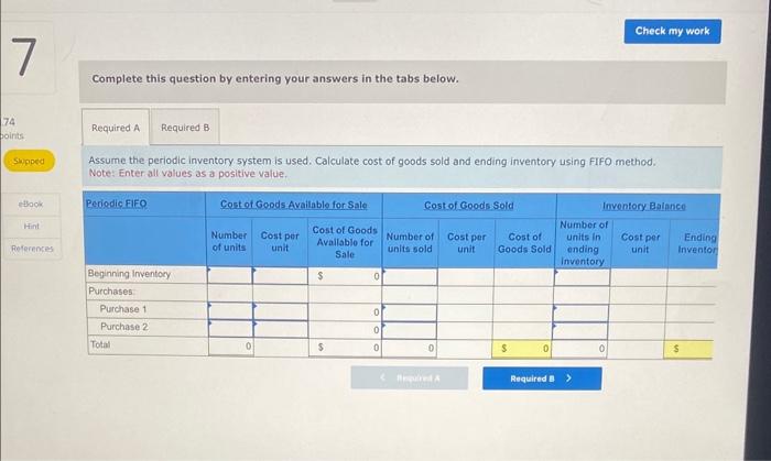 system LO 5 7, 5-8 Sales during the year were 500 units.