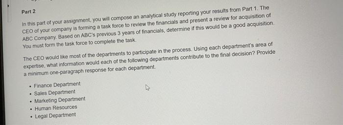 please help with part 2, part 1 is in the images given