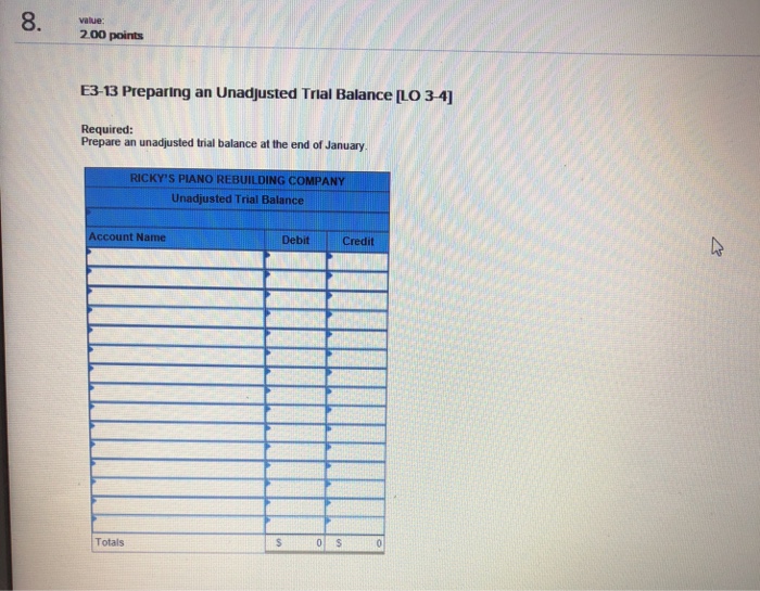 who wanted her plano rebult in February b. Rented a part of