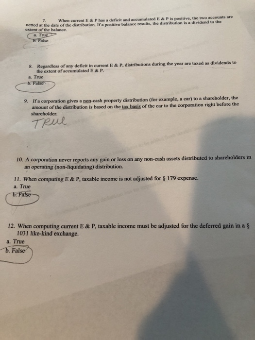  When current E&P has a deficit and accumulated E&P is positive,