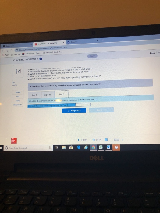 account 2. Performed $40,000 of services for casth 3. Incurred $36,000 of