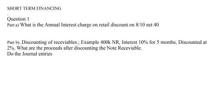 please answer to question number 1 part (a) and part (b)