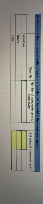 sells windows and doors in the ratio of 8:2 (windows:doors). The selling