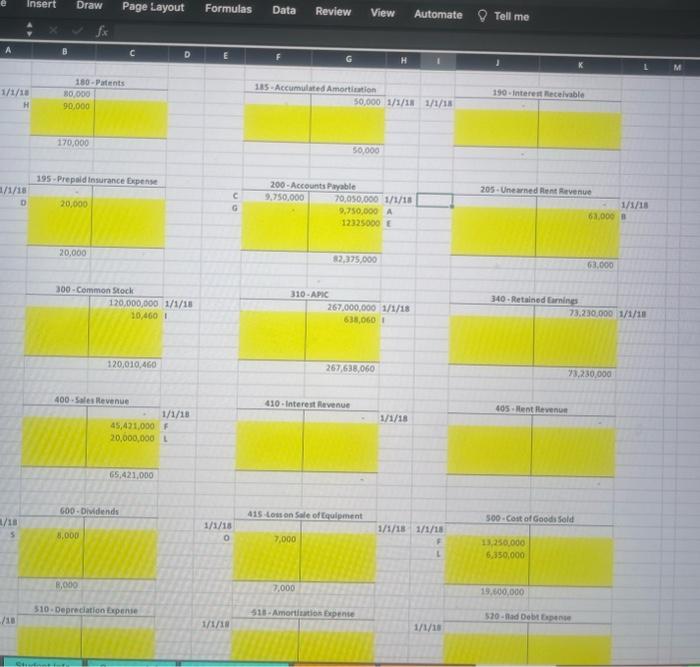 bad debt expense d. Pane has a year end of December 31,2018