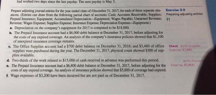  had worked two days since the last payday. The next payday