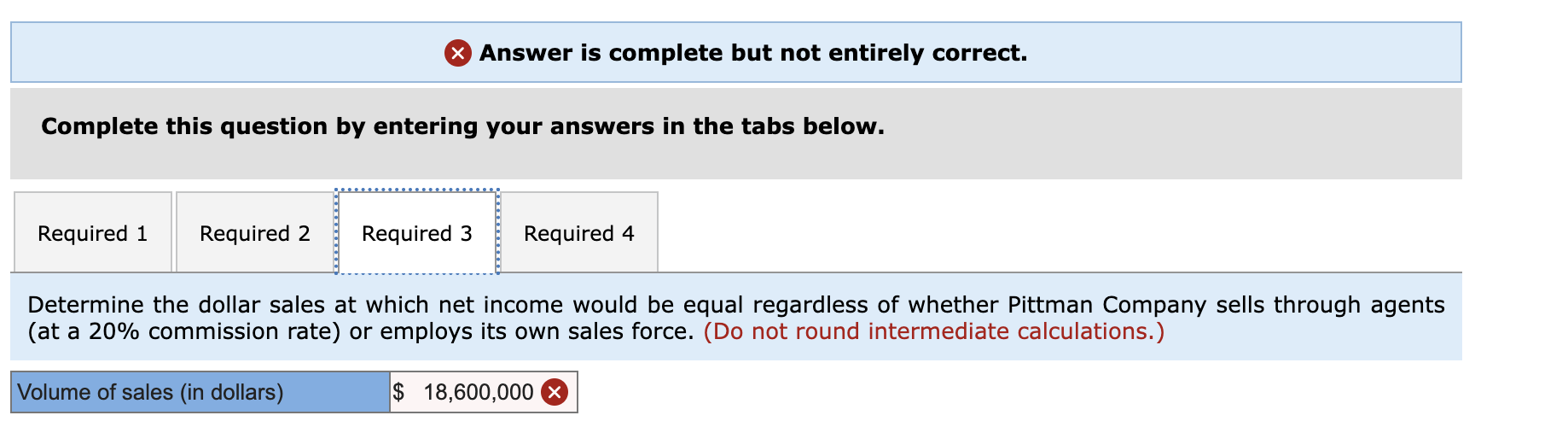 These agents are paid a sales commission of 15% for all items