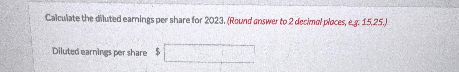 calendar year 2023, Cullumber Corporation has 424,000 common shares outstanding (no preferred