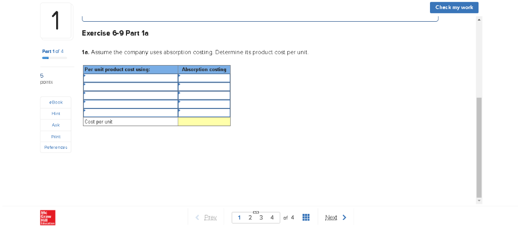 costing LO P1, P2 The following Information applies to the questions displayed