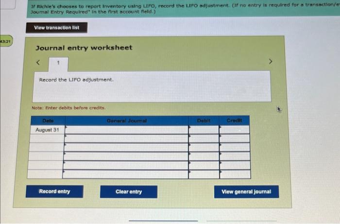 calculate ending inventory and cost of goods sold at August 31 .