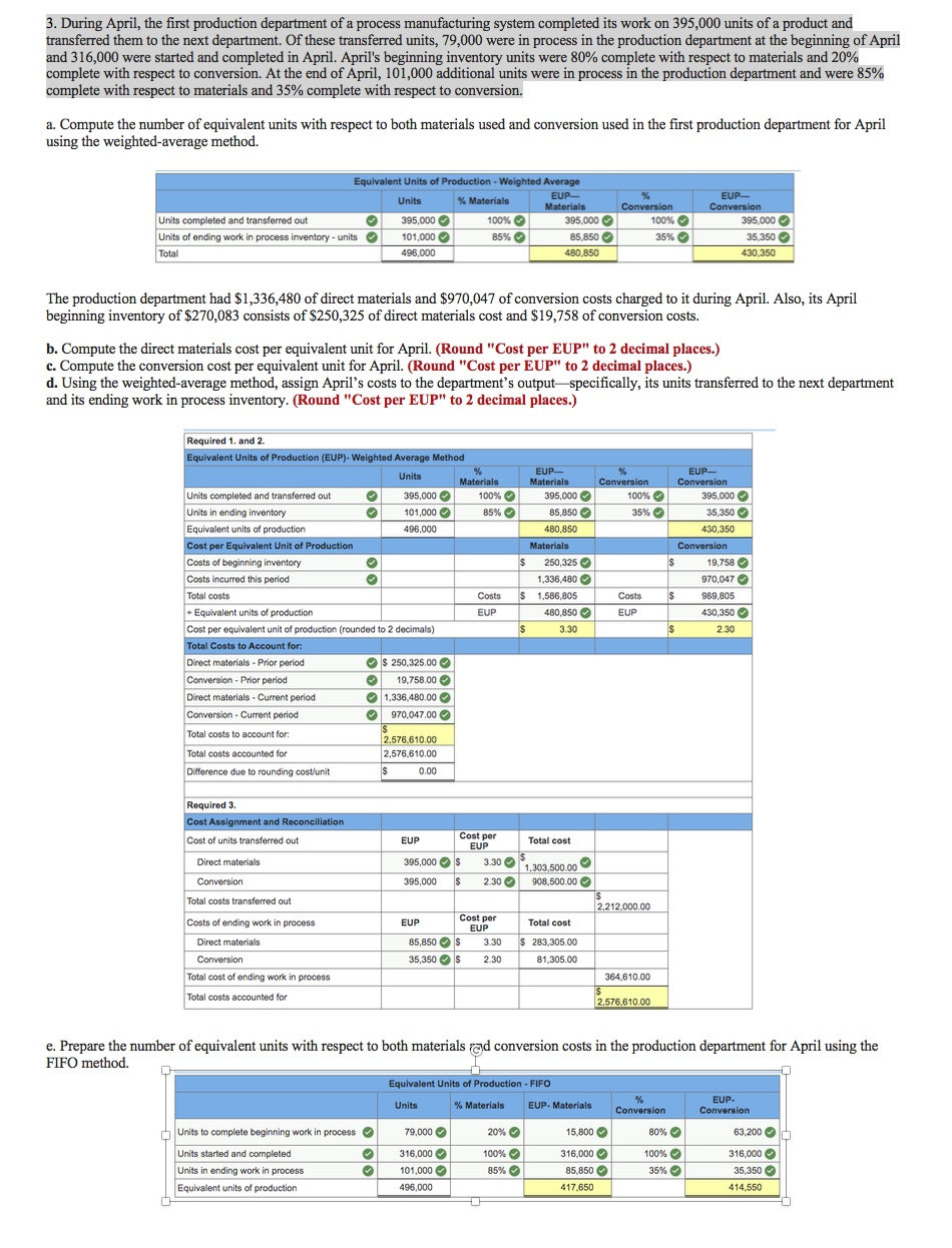 Managerial Accounting Help. Below is a 4 part question - I am