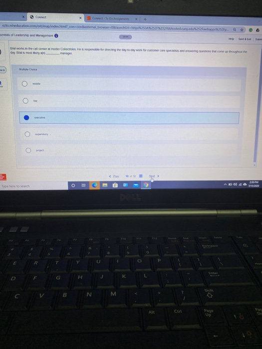  Connect Connect To Do Notes x + ezto.heducation.com/ext/map/index.html?con-conexternal browser launch http251252F%252Fbhosted