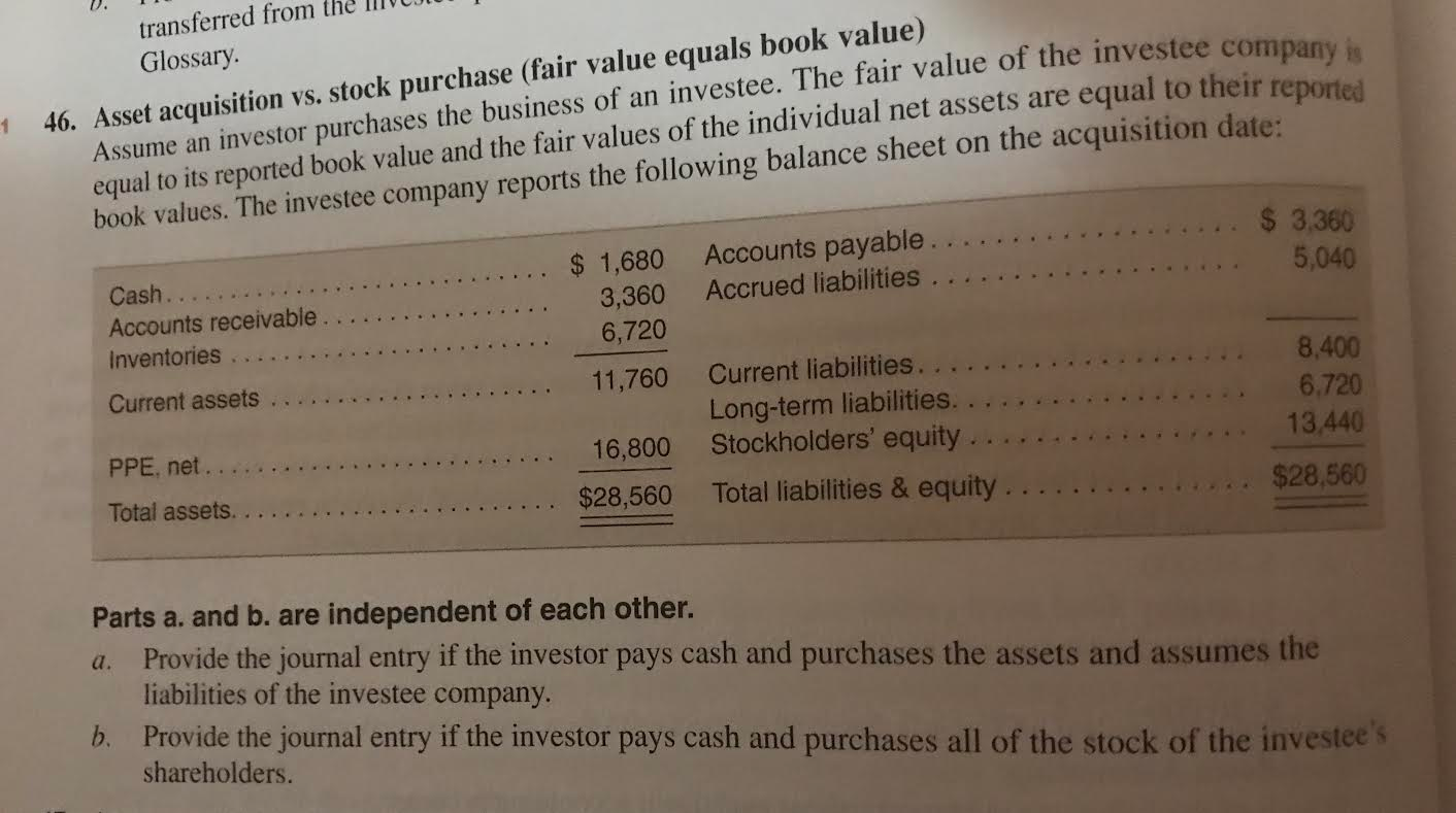  46, 47, 48. Only need help with problem 48. Glossary. vestee
