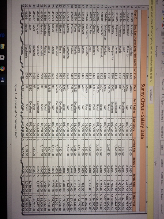 ro mat cell Ar with the Title style Fill cells A3:A5 with