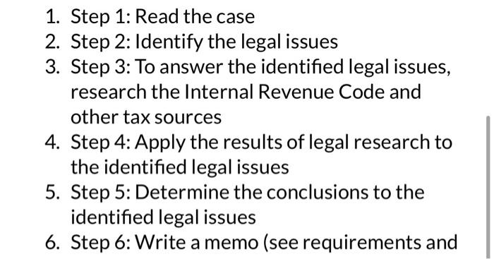  complete all parts/ create a memo 1. Step 1: Read the