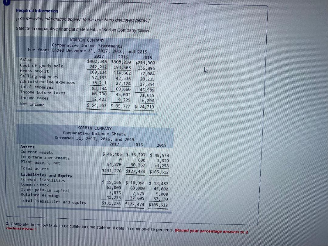 HOW TO DO THIS PLEASE? Required Information The following information appwes to