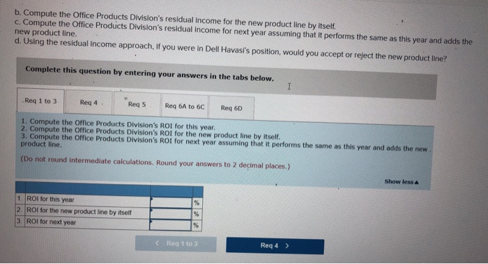 headquarters wants us to add that new product line," said Dell Havasi,