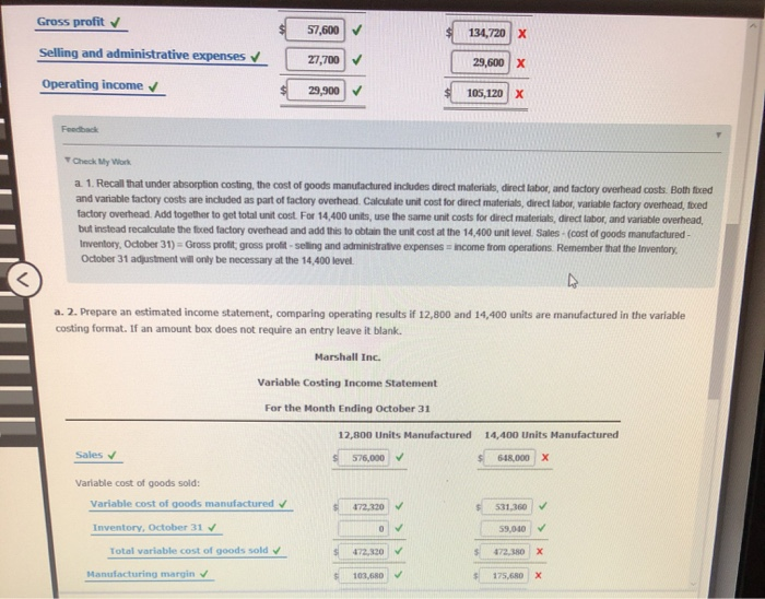 Prior to the first month of operations ending October 31, Marshall Inc.