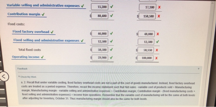 estimated the following operating results: Sales (12,800 x $45) $576,000 Manufacturing costs