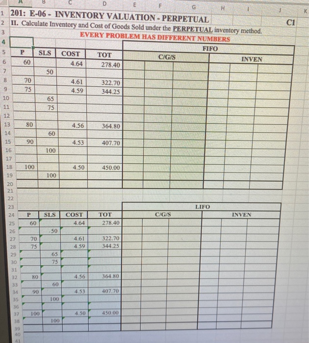  C1 A B C D E F 1 201: E-06 -