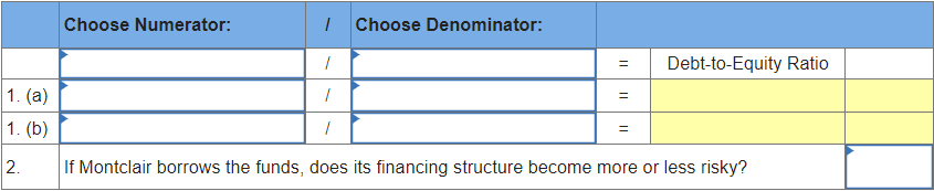  Montclair Company is considering a project that will require a $510,000
