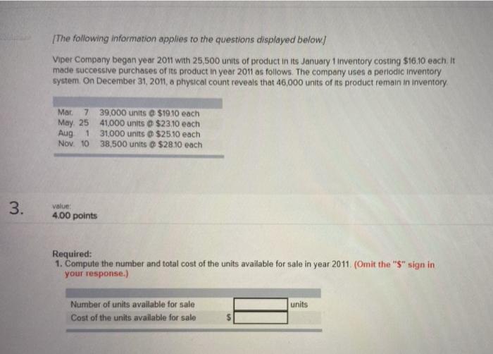  write step by step solution please. thx [The following information applies