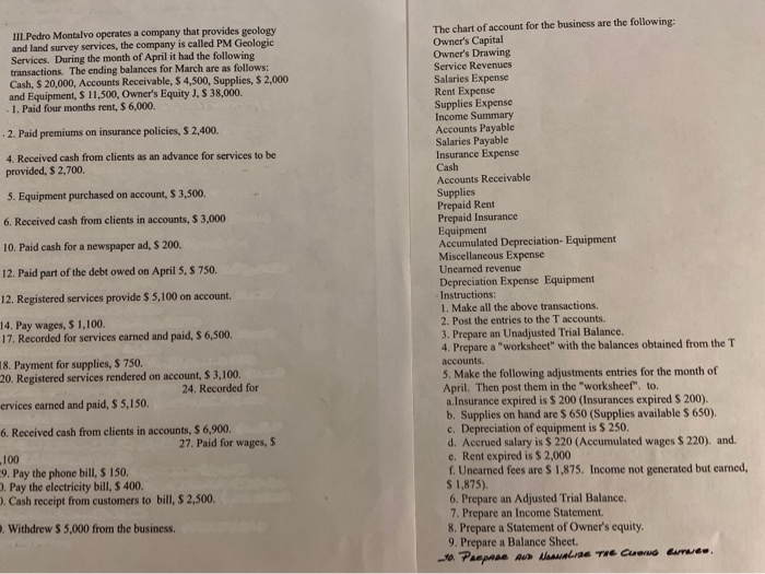 Can i get help with the blance sheet and the adjusted balance?