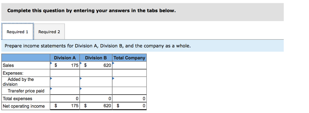 of the Entire Company [LO11-5) Division A manufactures electronic circuit boards. The