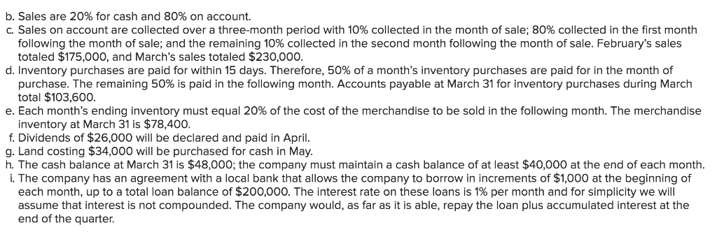 what to do. Garden Sales, Inc., sells garden supplies. Management is planning