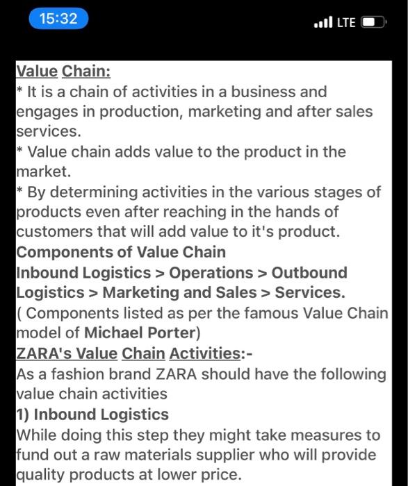  15:32 il LTE Value Chain: * * It is a chain