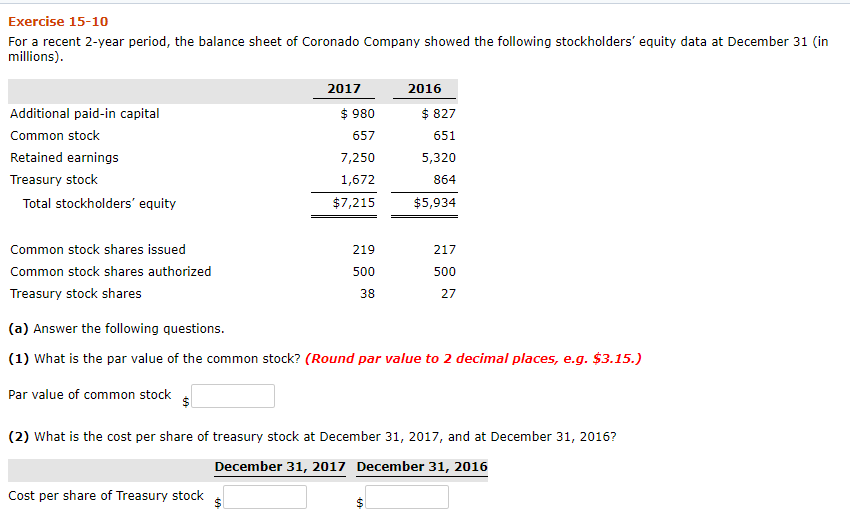 I need help with this problem, please provide accurate solution. Exercise 15-10