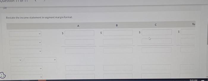 eliminating product A, which has been showing a loss for several years.