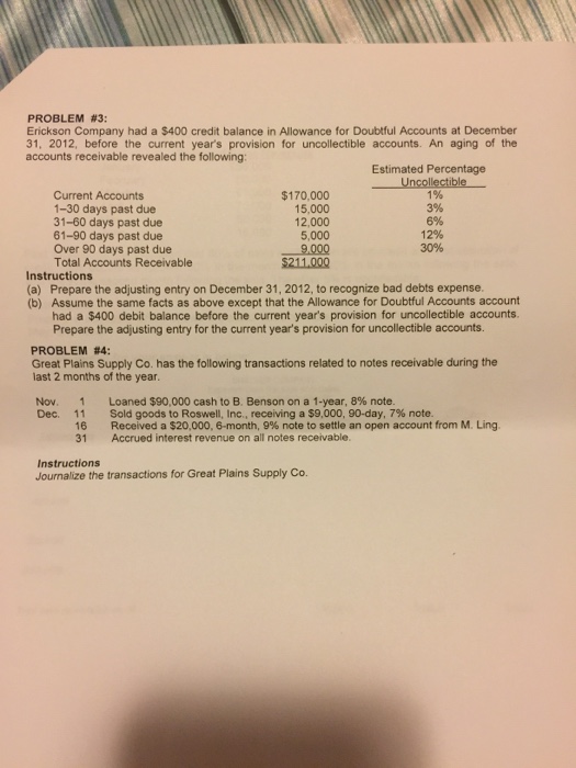  Please show step by step for number 3 & 4 Erickson