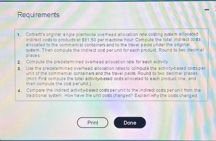 Pharmaceuticals manufacturers an over-the-counter allergy medication. The company sells both large commercial