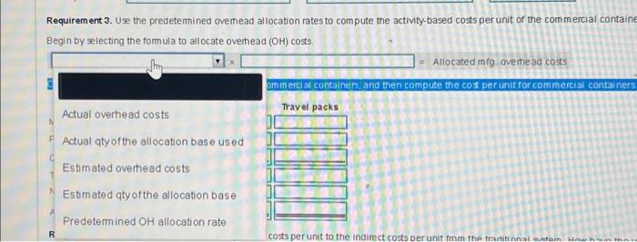 information has been developed to determine if an activity-based costing system would