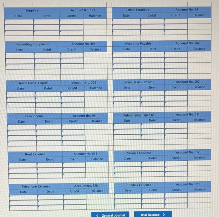 to start the business, 2 Issued Check 201 for $2,300 to pay