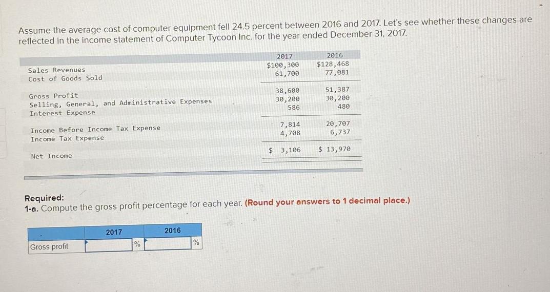 4-a. Computer Tycoon reported average shareholders' equity of \\( \\$ 63,000