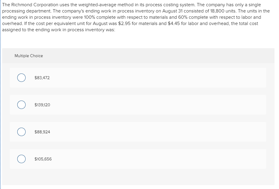 uses the weighted-average method in its process costing system. The Fitting Department