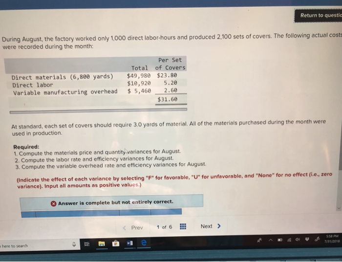 Marvel Parts, Inc., manufactures auto accessories. One of the company's products is