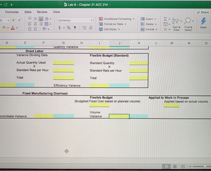 , 8-23 Format E K . 3 ACC 214 - Lab #8