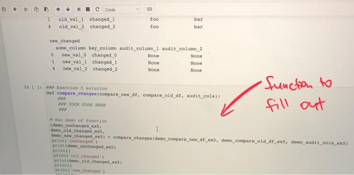 records which have changed and which records are unchanged. These are a